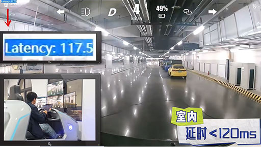 室内实测，延时小于120ms