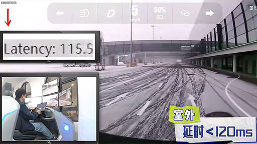 室外实测，延时小于120ms